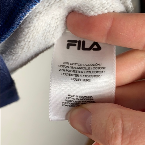 Fila Rafaella gold sparkle colorblock sweatshirt size M - Picture 10 of 10